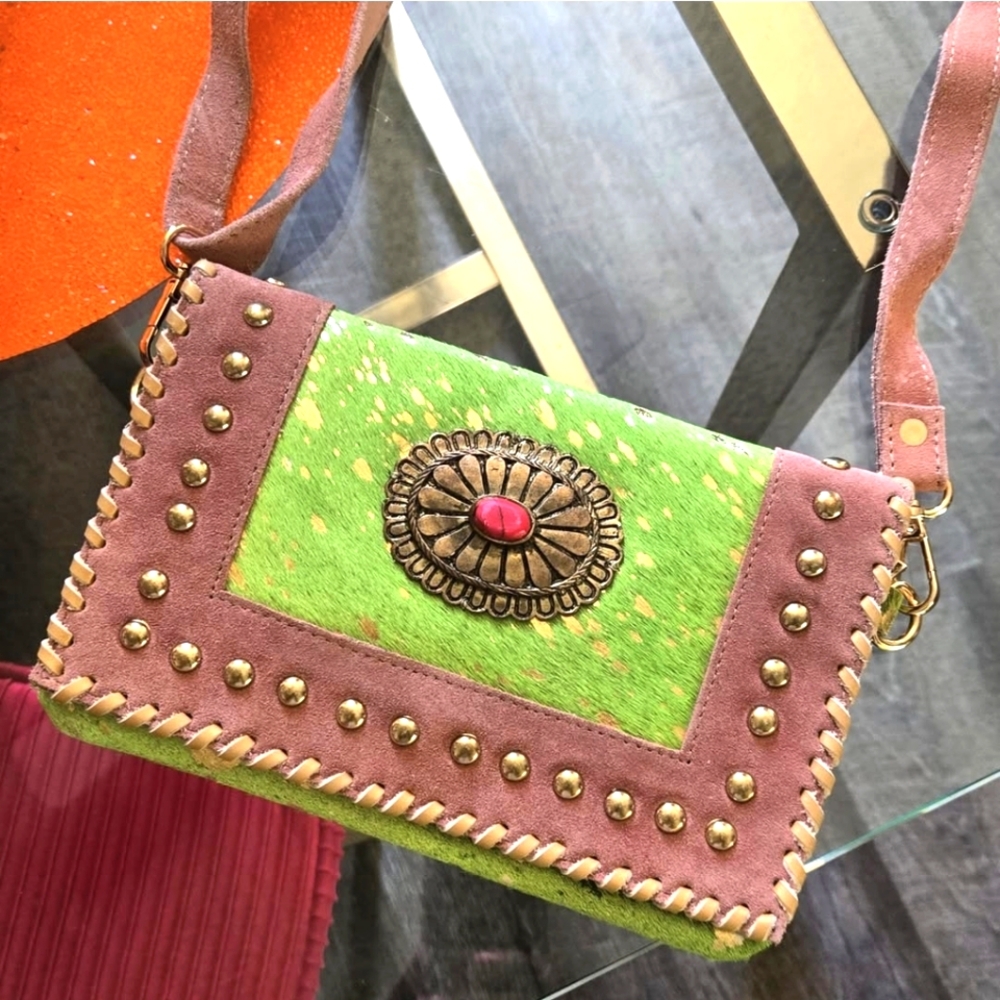 Calf Hair Crossbody Bag